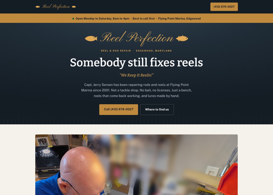 Reel Perfection rod and reel repair website
